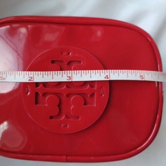 Red Tory Burch Cosmetic Case - Picture 7 of 9
